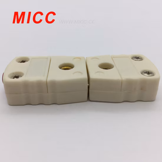 High Thermal Efficiency White Micc-Mc02-PT100-M/F Mini Thermocouple Connector with Factory Direct Supply