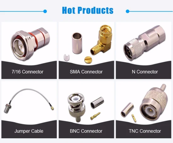 50 Ohm wasserdichter Kabel-HF-Koaxial-N-Klemmstecker für LMR300-Kabel