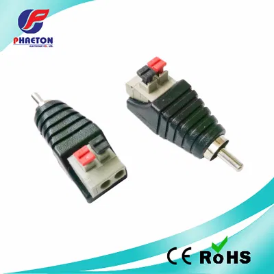 Einsteck-RCA-Stecker für CCTV-Kamera