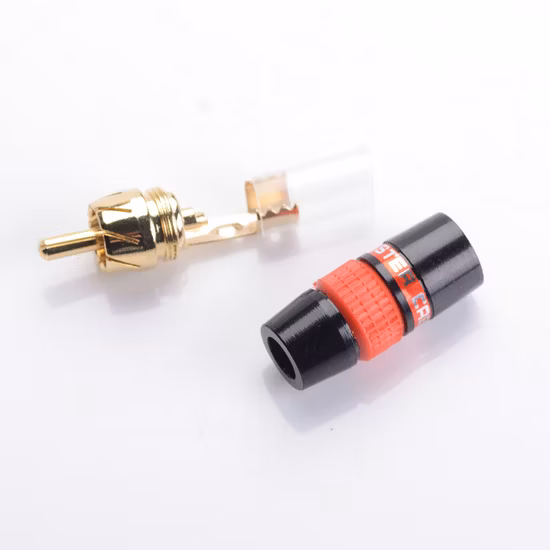 RCA-Stecker, RCA-Stecker, hochwertiger Lautsprecher-Stecker-Adapter (R